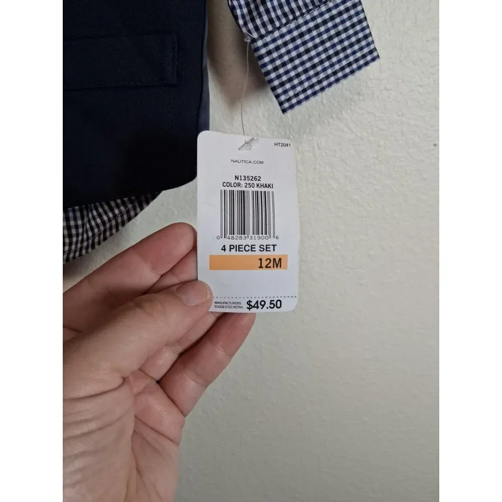 NWT Nautica 3 Piece Formal Set Baby Boys Size 12 Months